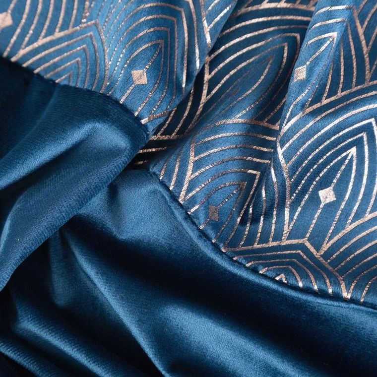 Eurofirany, zasłona zaciemniająca gotowa, Agnes, 140-250 cm, granatowy