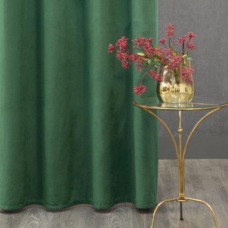 Eurofirany, zasłona zaciemniająca gotowa, D91 Rosa, 140-250 cm, zielona