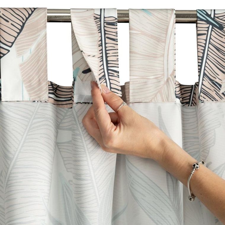 Eurofirany, zasłona zaciemniająca gotowa, Garden, na szelkach, 155-260 cm, beżowy