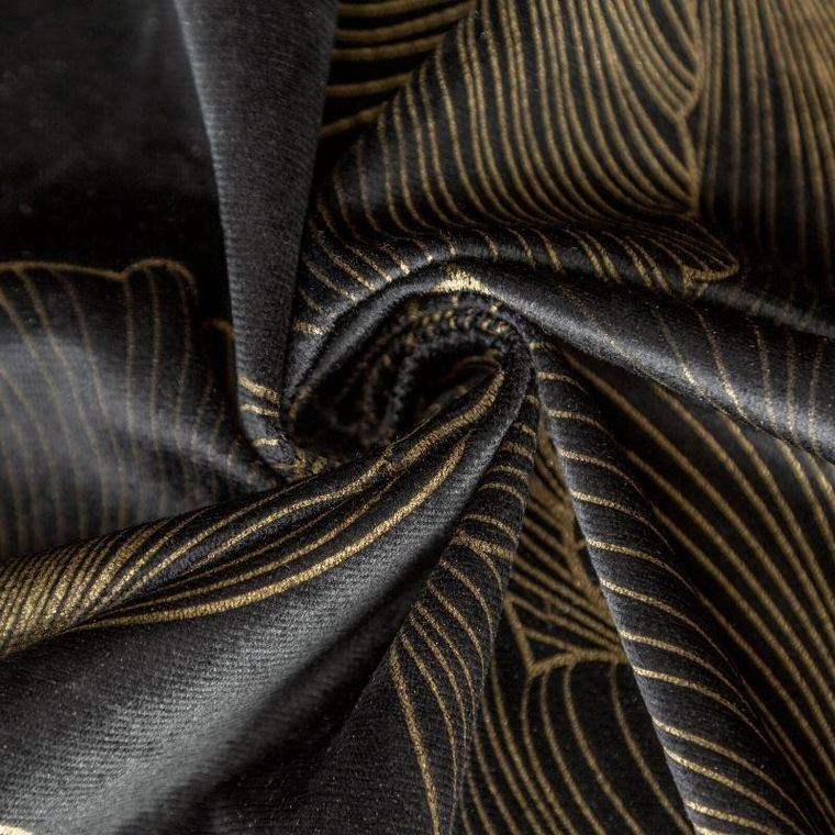 Eurofirany, zasłona zaciemniająca gotowa, na taśmie, Stella, 140-300 cm, czarny