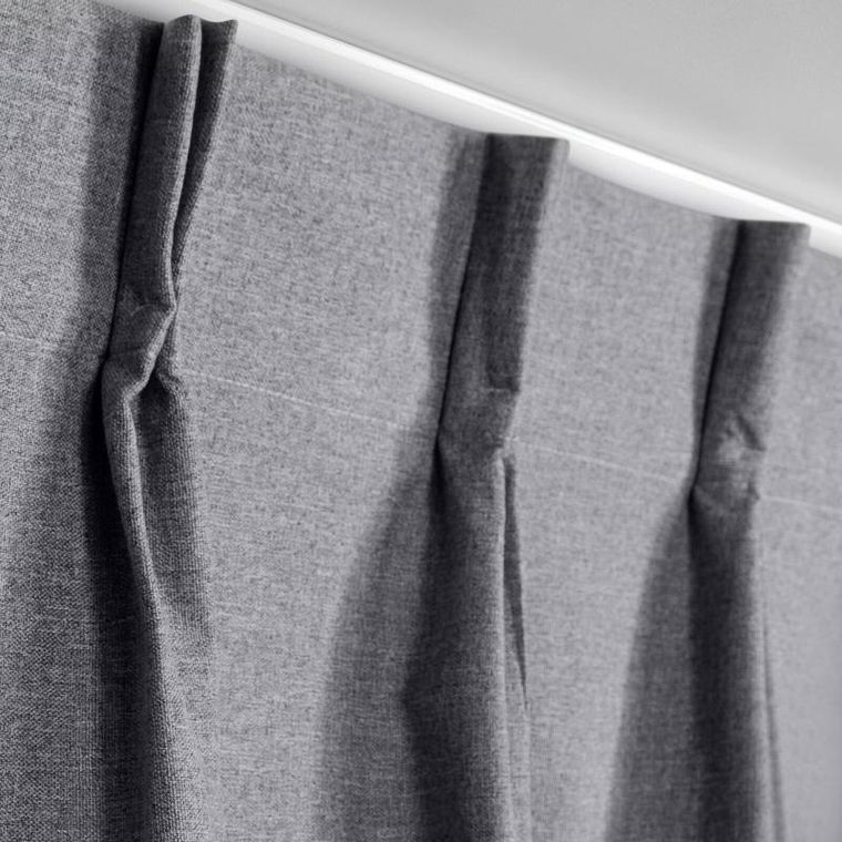 Eurofirany, zasłona zaciemniająca gotowa, Nelisa, 210-270 cm, grafitowy