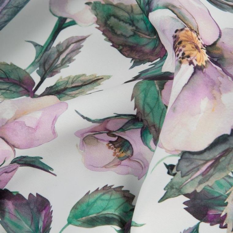 Eurofirany, zasłona zaciemniająca gotowa, Simona, 140-250 cm, biały