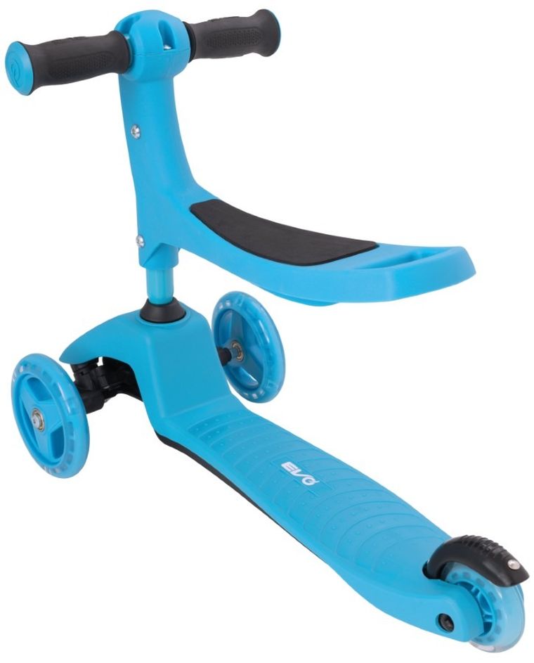 EVO, jeździk i hulajnoga 2w1, jasnoniebieska