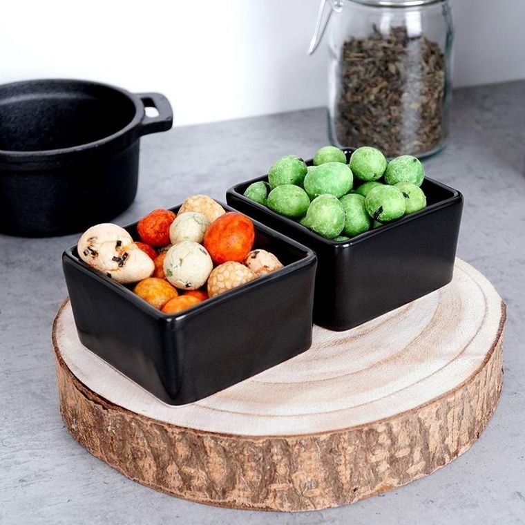 Excellent Houseware, miski na przekąski, kwadratowe, 2 szt.