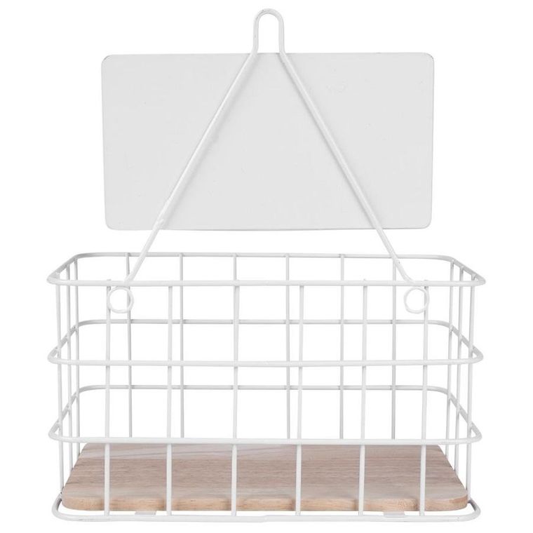 Excellent Houseware, półka kuchenna, metalowa biała, 21-12.5-24 cm