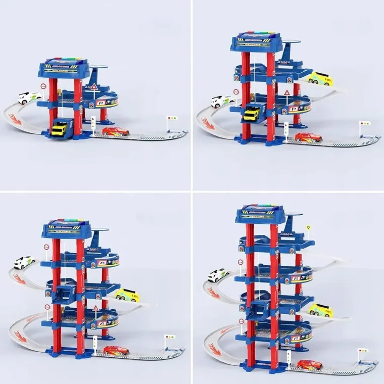 Extralink, Kids, garaż samochodowy z elektryczną widną, zestaw z pojazdami