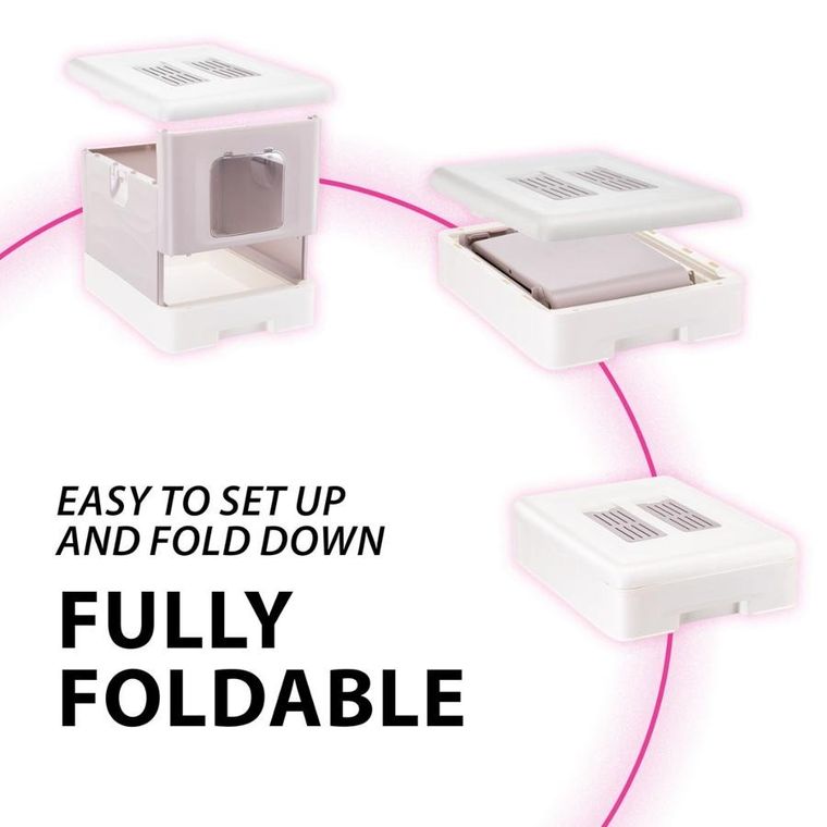 Ferplast, Sahara, kuweta dla kota, szaro-różowa