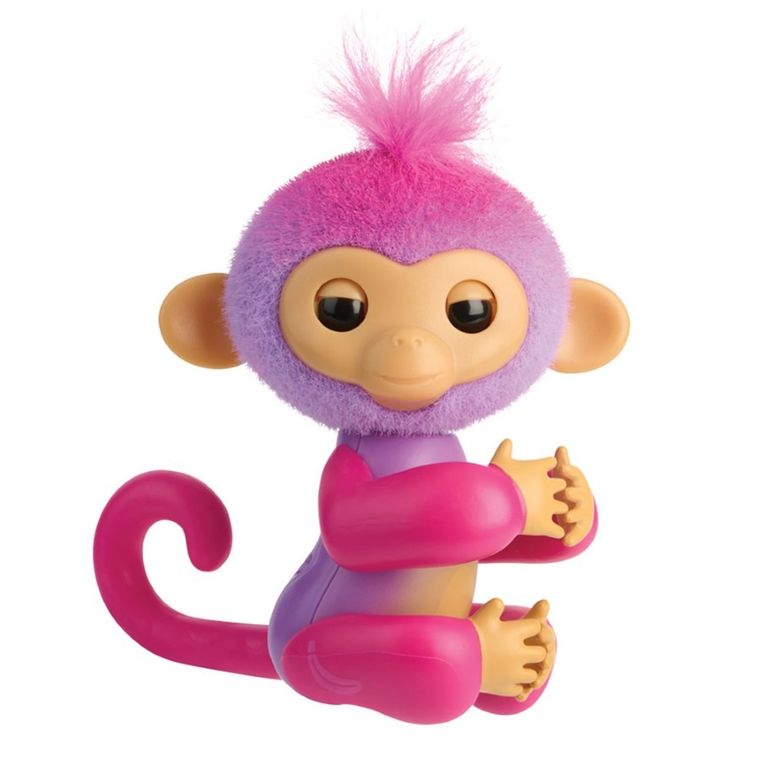 Fingerlings, Basic Monkey, Charli, małpka interaktywna, fioletowa