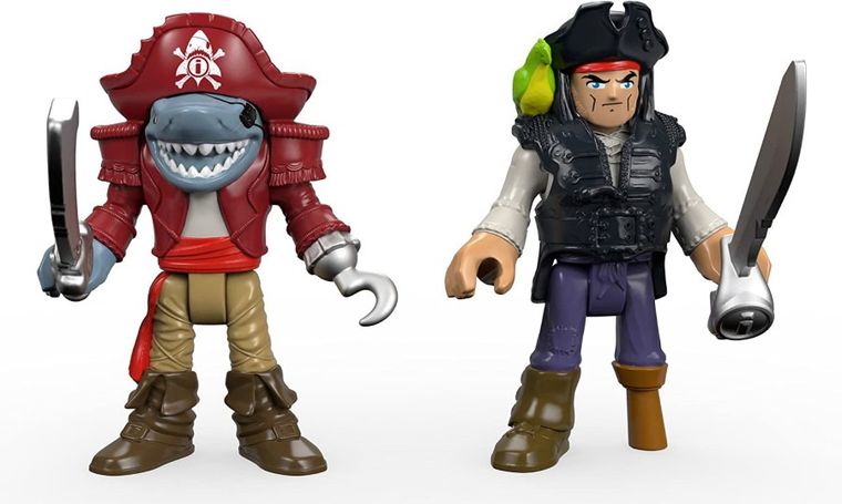 Fisher-Price, Imaginext, Rekin, Statek piracki, zestaw z figurkami