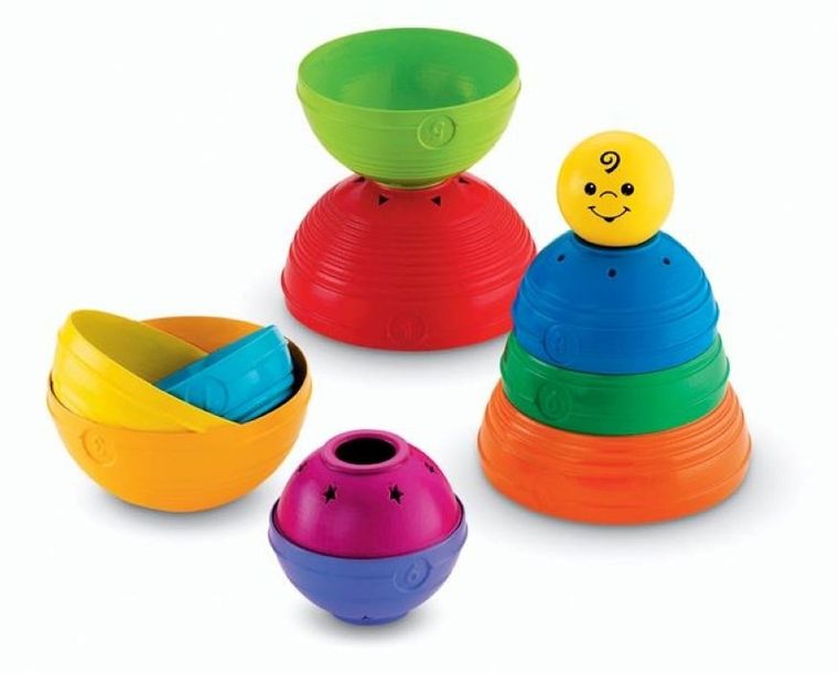 Fisher-Price, okrągłe kubeczki do ustawiania, zabawka edukacyjna