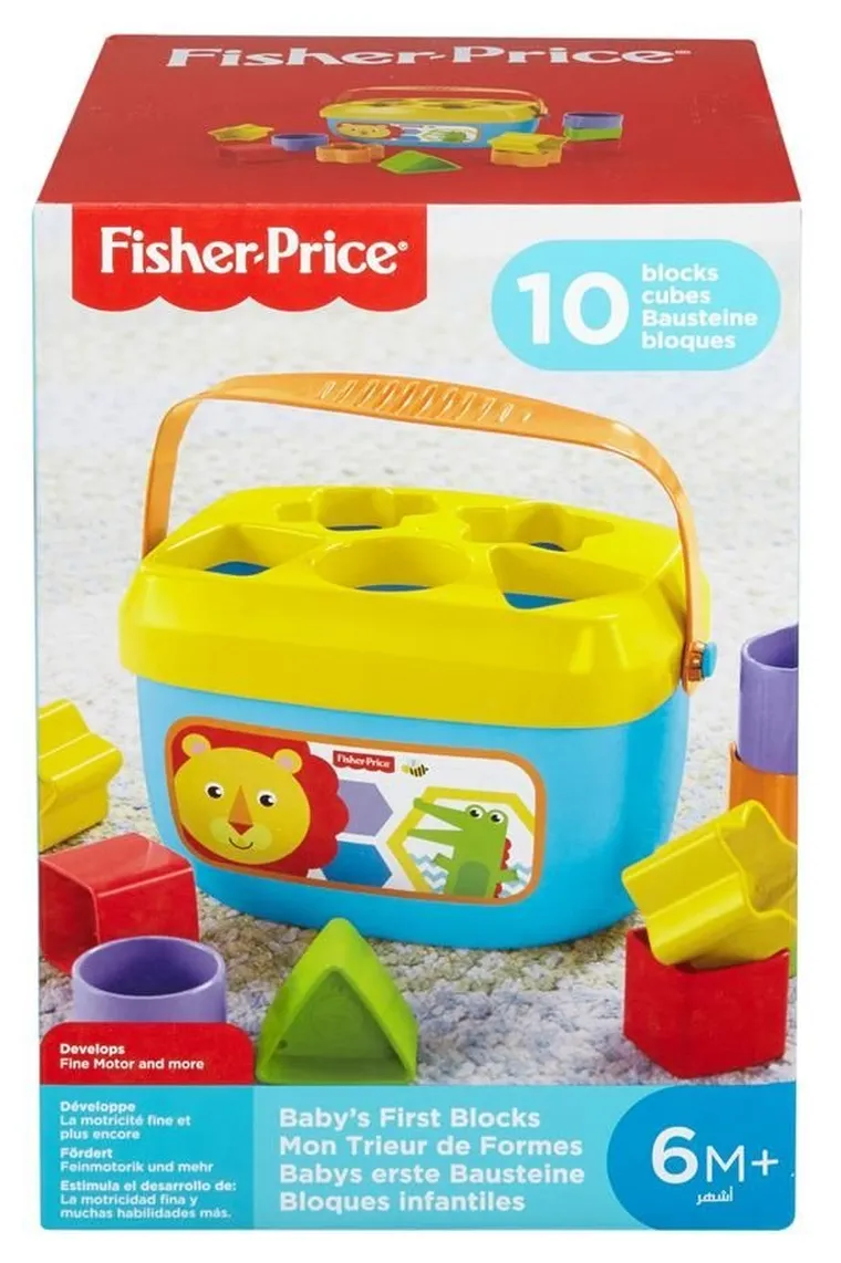 Fisher-Price, Pierwsze klocki malucha, 10 elementów