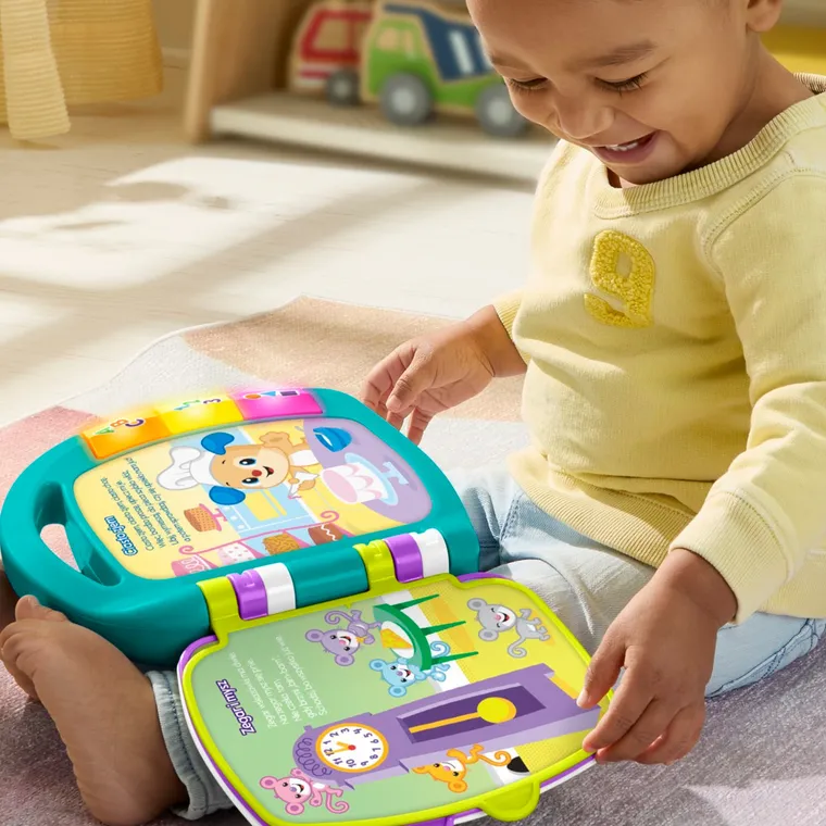 Fisher-Price, Ucz się i śmiej!, Książka z wierszykami, zabawka edukacyjna