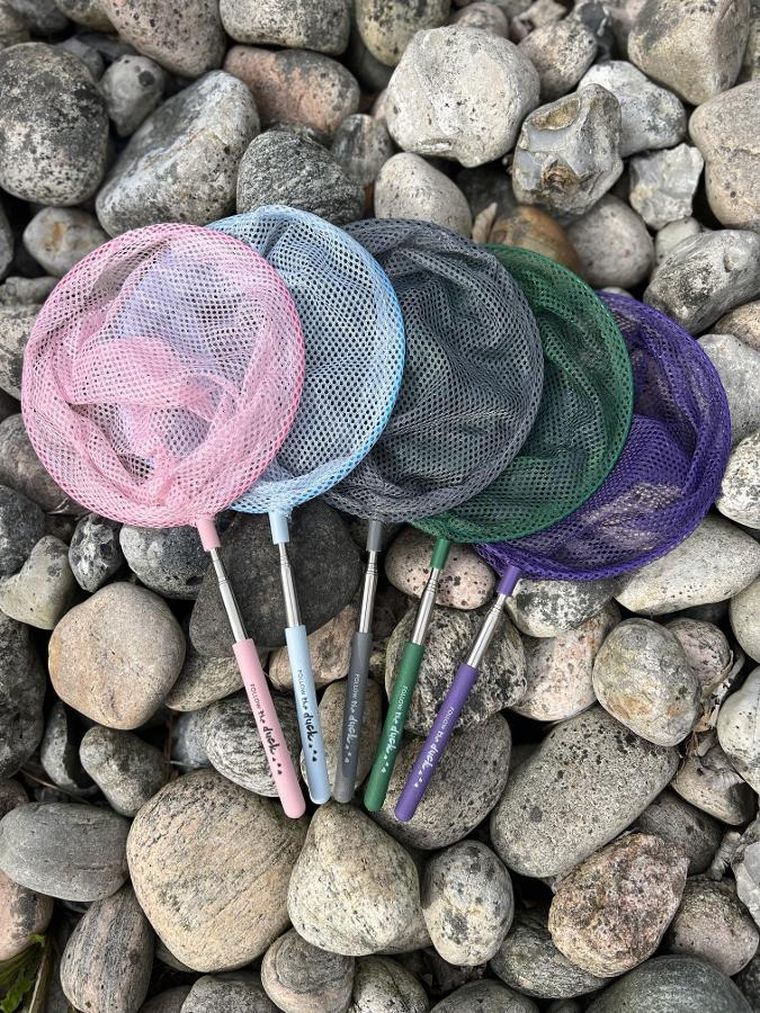 Follow the duck, siatka teleskopowa, błękitna