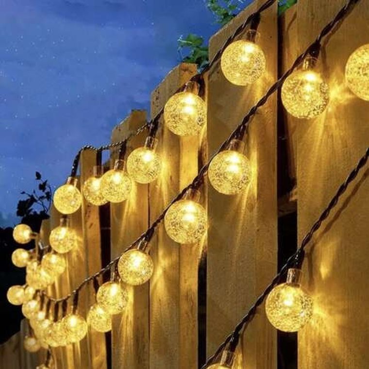 Gardlov, girlanda solarna, 12 m