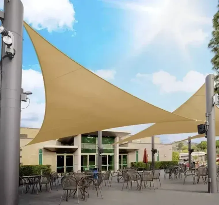 Gardlov, żagiel przeciwsłoneczny, beżowy, 4-4-4 m