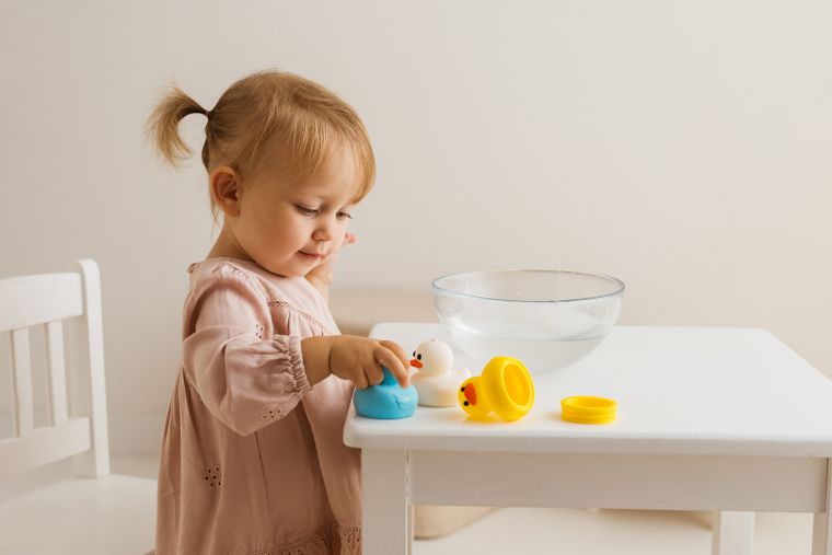 GiliGums, zestaw zabawek do kąpieli, kaczuszkowe trio