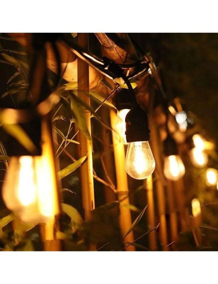 Girlanda ogrodowa świetlna, 20m, 20 żarówek LED, sieciowa, wodoszczelna