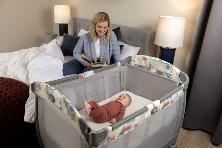 Graco, Contour Electra, łóżeczko niemowlęce z funkcją wibracji, Nature Trail