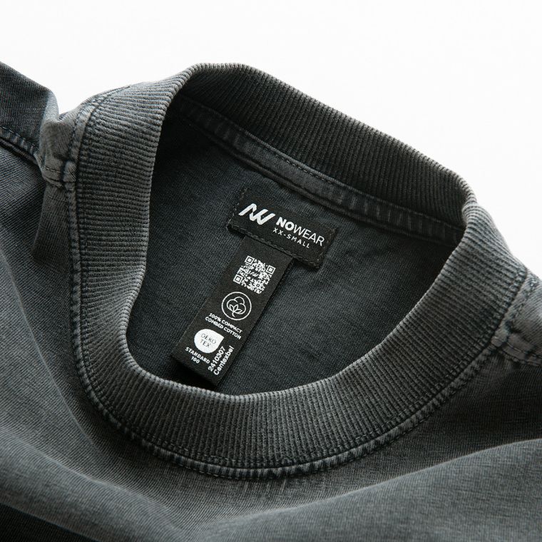 Grafitowy t-shirt oversize NOWEAR