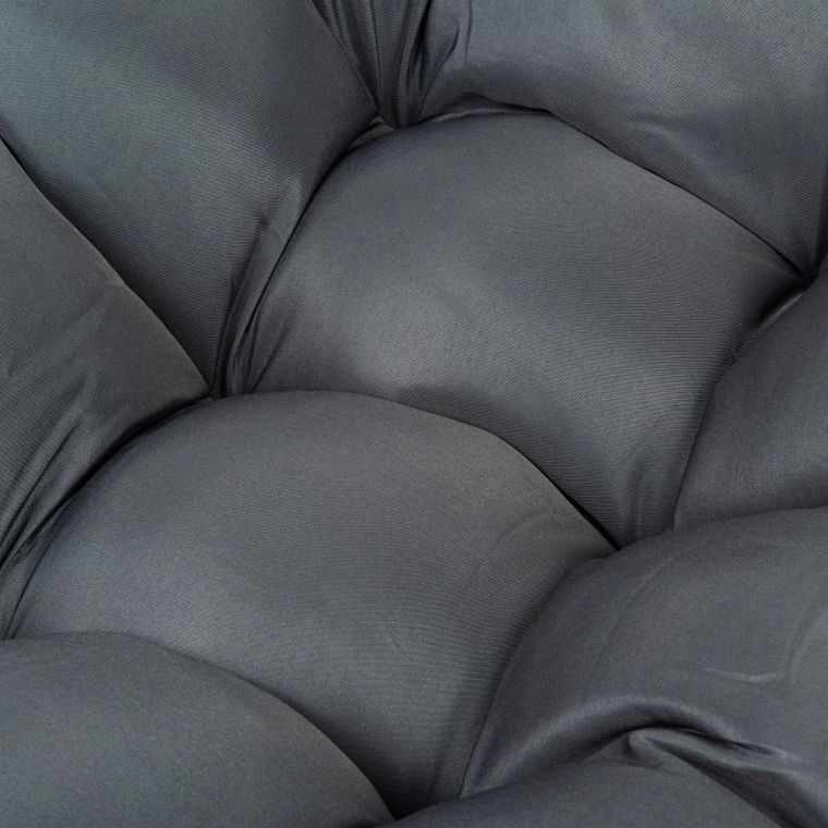 HaloFuture, bujany fotel, kokon skandynawski XL, szary