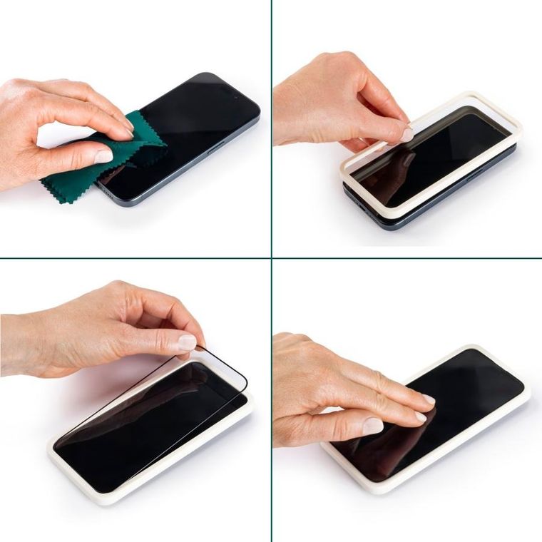 Hama, Extreme D3O, szkło ochronne do iPhone 13/13 pro/14, ramka montażowa