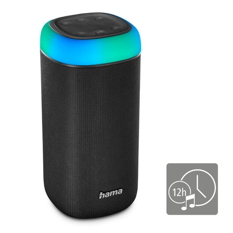 Hama, głośnik mobilny bluetooth, shine 20, czarny