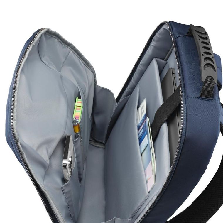 Hama, plecak szkolny, premium, przegroda na laptopa, granatowy