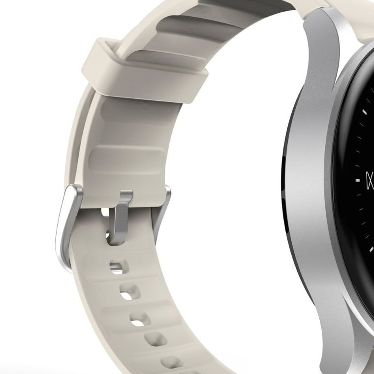 Hama, Smartwatch 8900, GPS, Amoled 1.3, szara koperta, srebrna ramka, pasek silikonowy