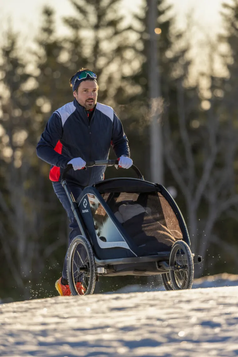 Hamax, Breeze One, przyczepka rowerowa, Navy/Cream