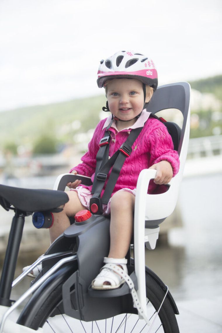 Hamax, Caress, fotelik rowerowy montowany na ramie, white/mint