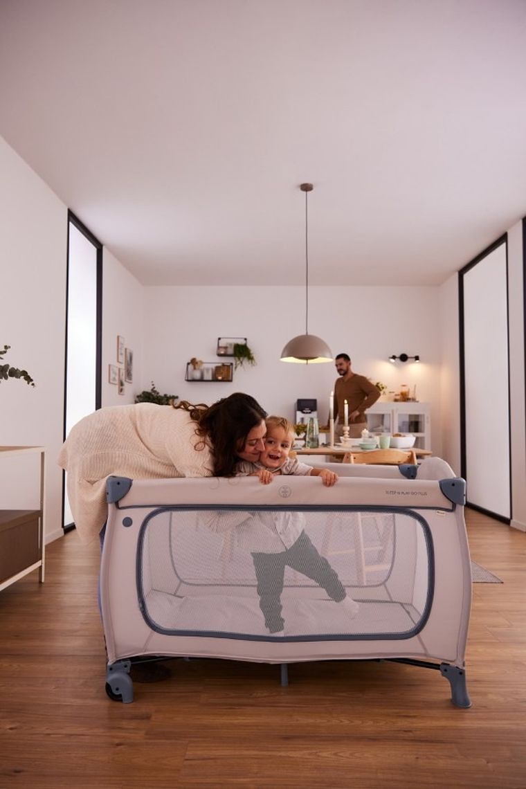 Hauck, Sleep N Play Go Plus, łóżeczko turystyczne, dusty blue