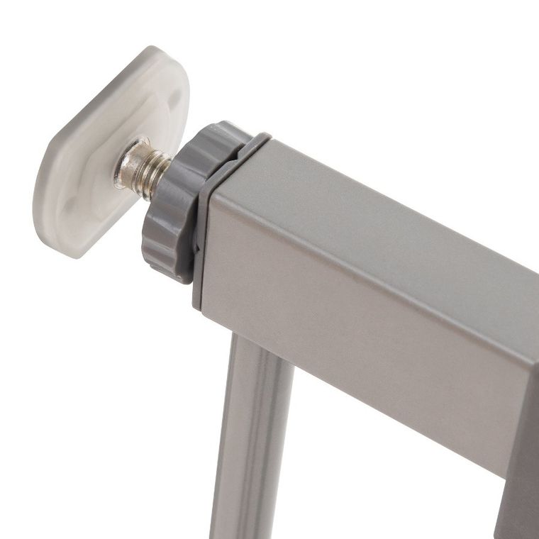 Hauck, Stop N Safe 2, bramka zabezpieczająca, 21 cm rozszerzenie, srebrna