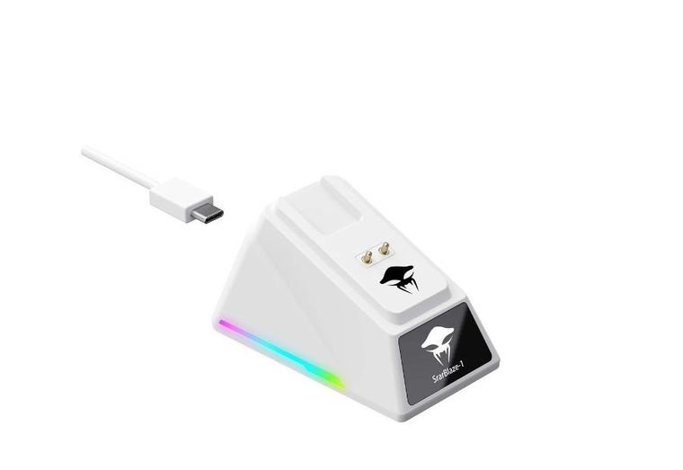 Havit, Havit StarBlaze-1, mysz gamingowa, bezprzewodowa, biało-czarny