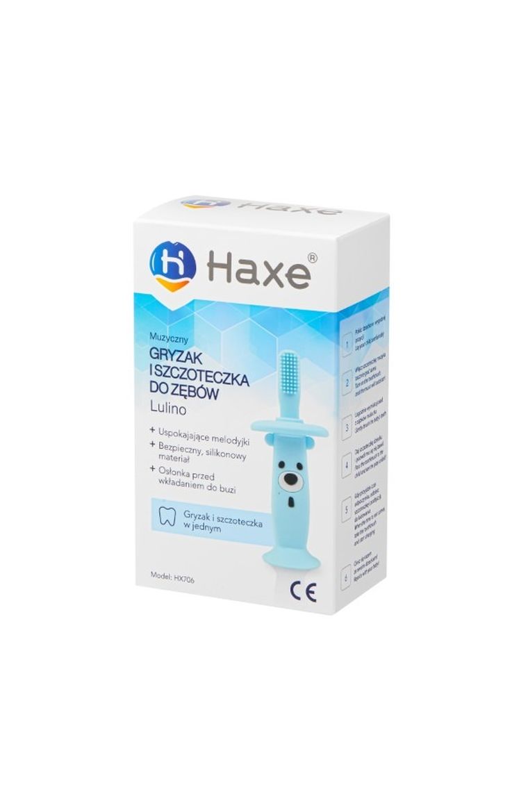 Haxe, Lulino, muzyczna szczoteczka i gryzak, niebieska