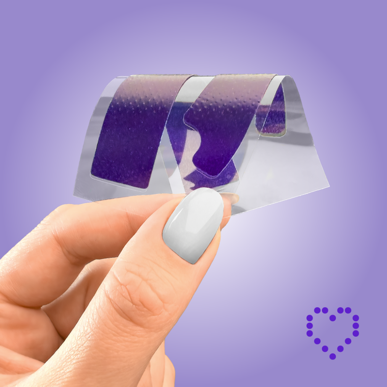 Hello Coco, Whitening Strips, paski wybielające z pap, fioletowe, 14 szt.