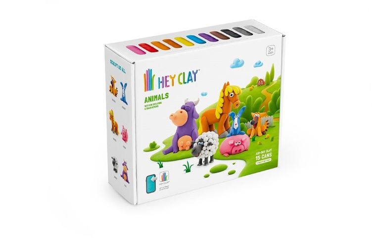 Hey Clay, Zwierzęta, masa plastyczna, 15 szt.