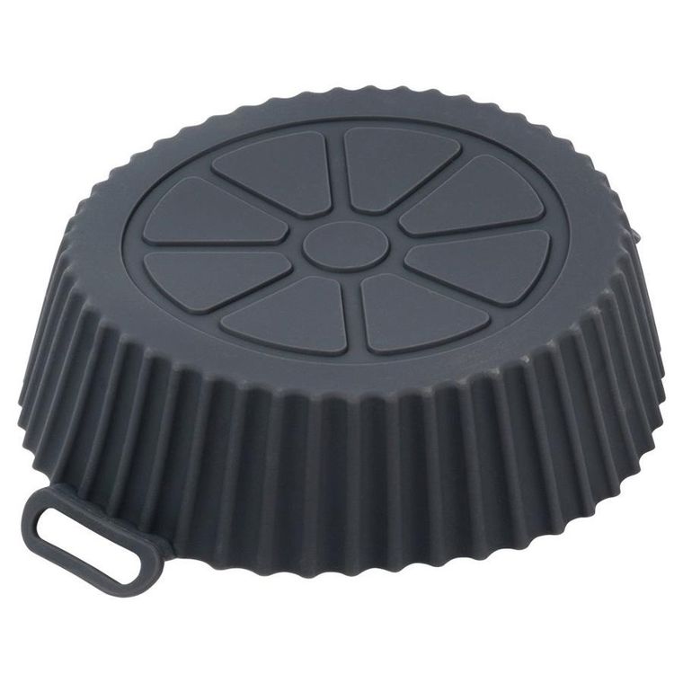 Hit, wkład do frytkownicy air fryer, silikonowy, szary, 20 cm