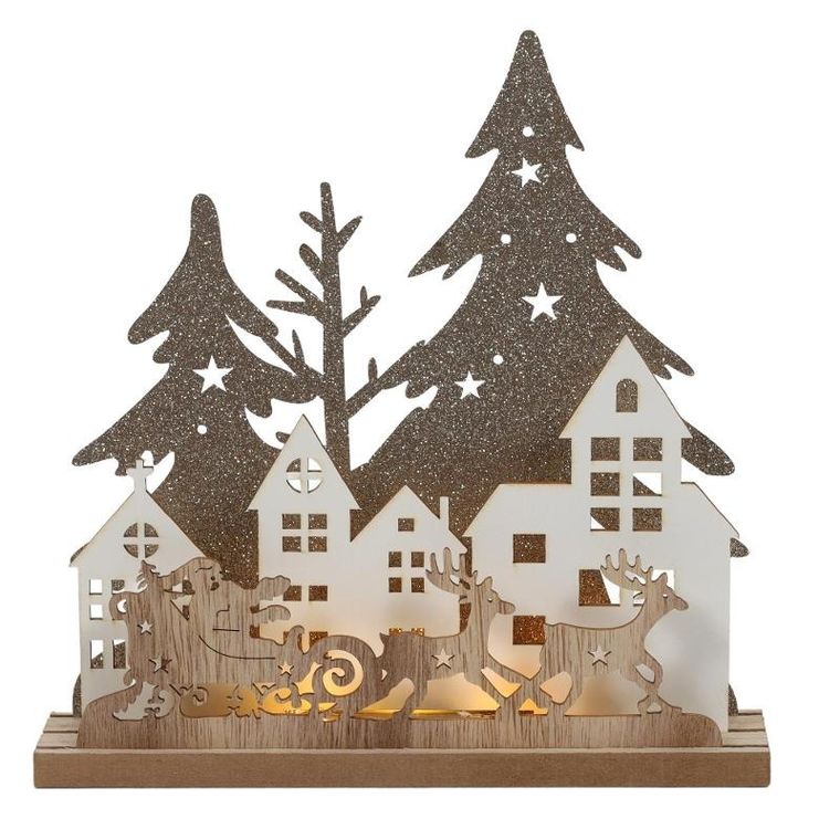 Home Styling Collection, świąteczna lampa stołowa, LED, 20 cm