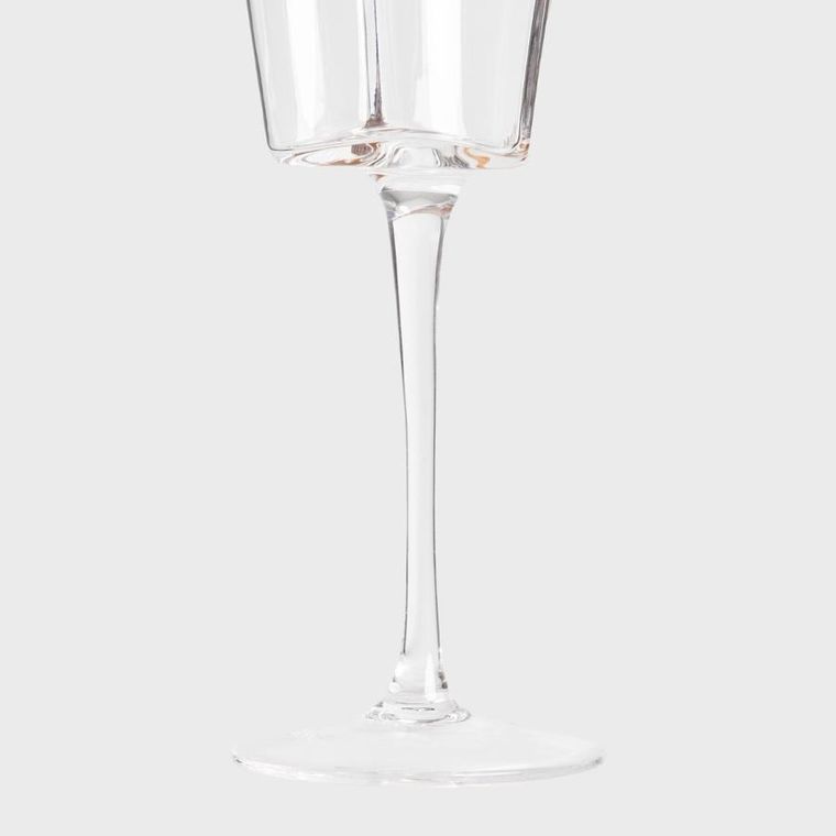 Homla, Amar, kieliszek na wino w kształcie serca ze złotym rantem, 0,3l, 726613