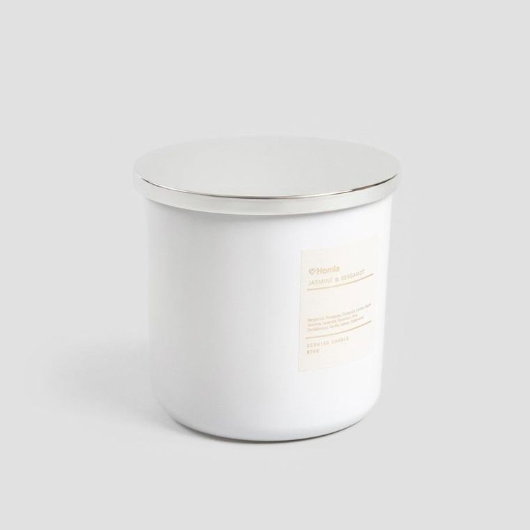 Homla, Aura, świeca zapachowa, Jasmine&Bergamot, 870g