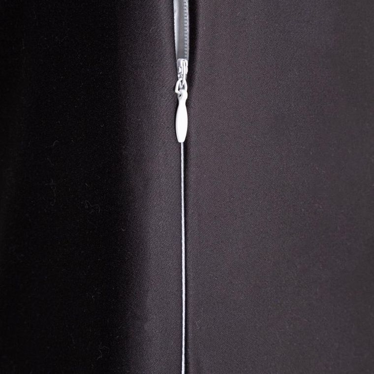 Homla, Bamsa, zestaw dwóch poszewek, z satyny bambusowej, czarny, 50-60 cm