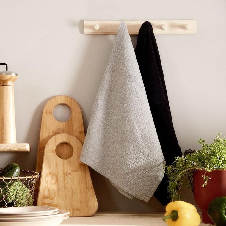 Homla, Femelo, Zestaw ścierek kuchennych szarych, 2*50-70 cm, 983577