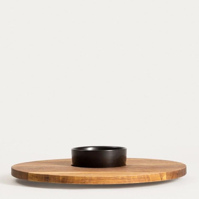 Homla, Fresca, deska do serwowania, z ceramiczną miseczką, 35-1.5 cm