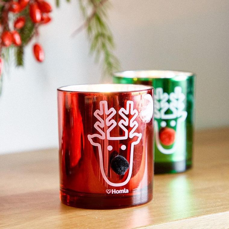 Homla, Frosted, świeca, zapachowa Vanilla, 10 cm