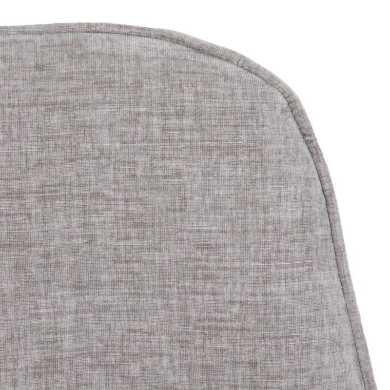 Homla, Lunaire, fotel obrotowy, welurowy, szary, 86-76-87 cm