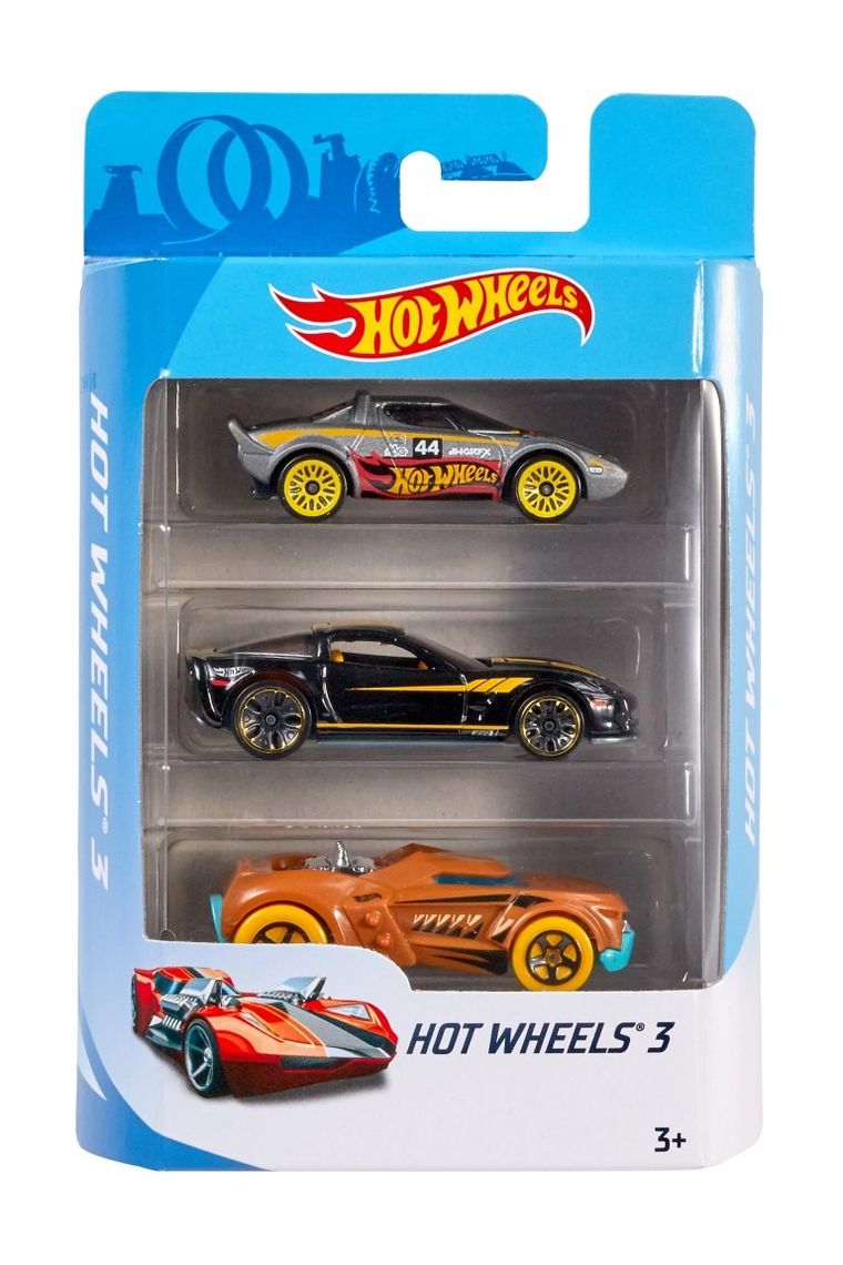 Hot Wheels City, Wyścigowy Warsztat Opon + 3 autka Hot Wheels GRATIS, zestaw promocyjny