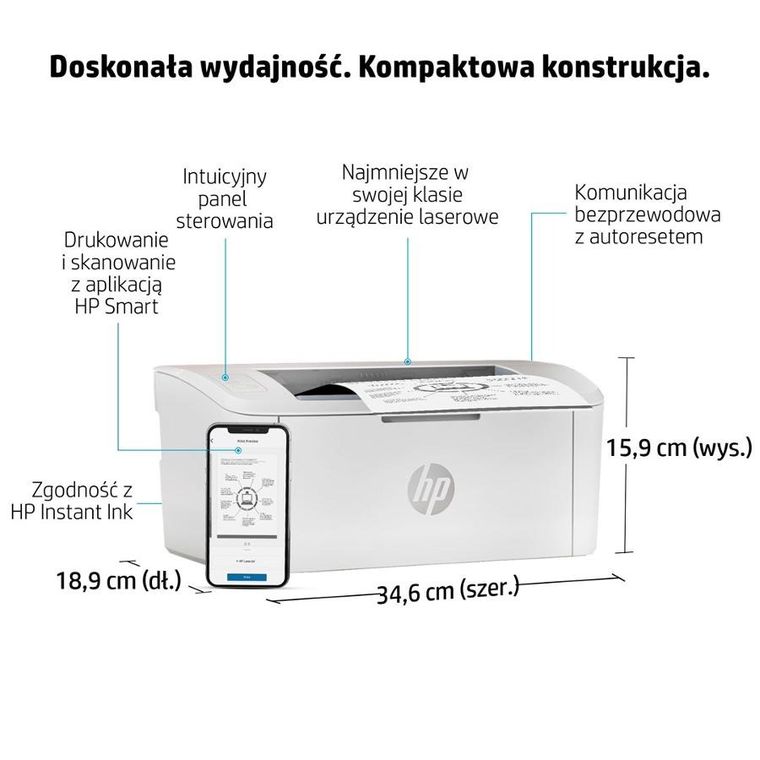 HP, LaserJet Pro, drukarka, M110w