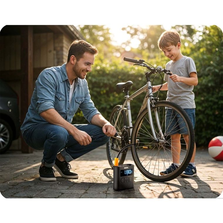 Humberg, kompresor elektryczny, bezprzewodowy