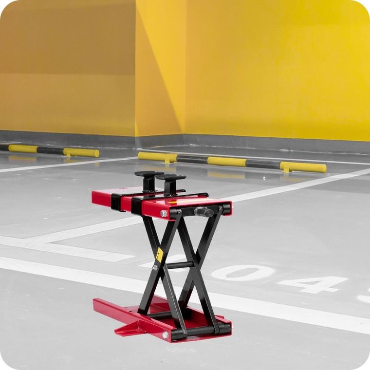 Humberg, podnośnik motocyklowy, czarno-czerwony