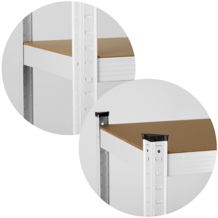 Humberg, regał metalowy, magazynowy, 2w1, 150-75-30 cm, 625 kg